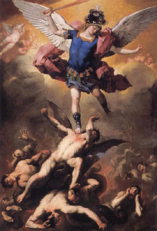  The Archangel Michael driving the rebellious angels into Hell